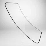 Sticlă hibridă cu ramă neagră pentru iPhone 16 Plus / iPhone 15 Pro Max / iPhone 15 Plus Sticlă flexibilă D3O 2