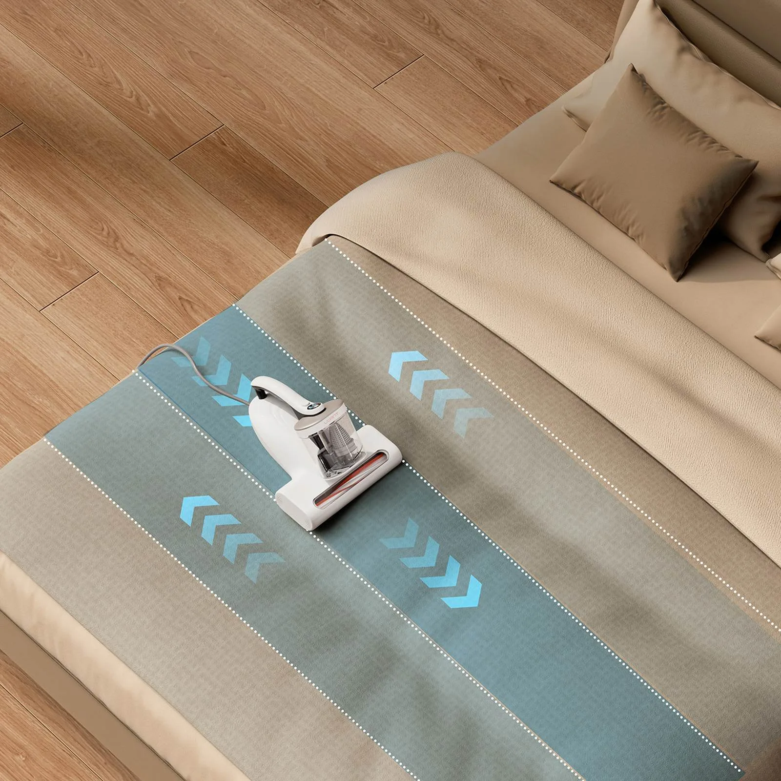 UWANT M500 Mattress Vacuum Cleaner Removes Dust and Allergens - White 5