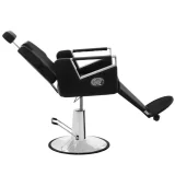 Scaun de frizerie profesional TURIN Physa negru, pivotant, cu suport pentru picioare 2