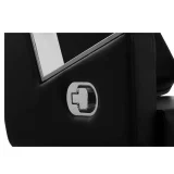 Scaun de frizerie profesional TURIN Physa negru, pivotant, cu suport pentru picioare 8