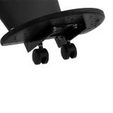 Scaun de frizerie profesional TURIN Physa negru, pivotant, cu suport pentru picioare 9