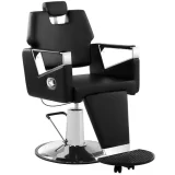 Scaun de frizerie profesional TURIN Physa negru, pivotant, cu suport pentru picioare 3