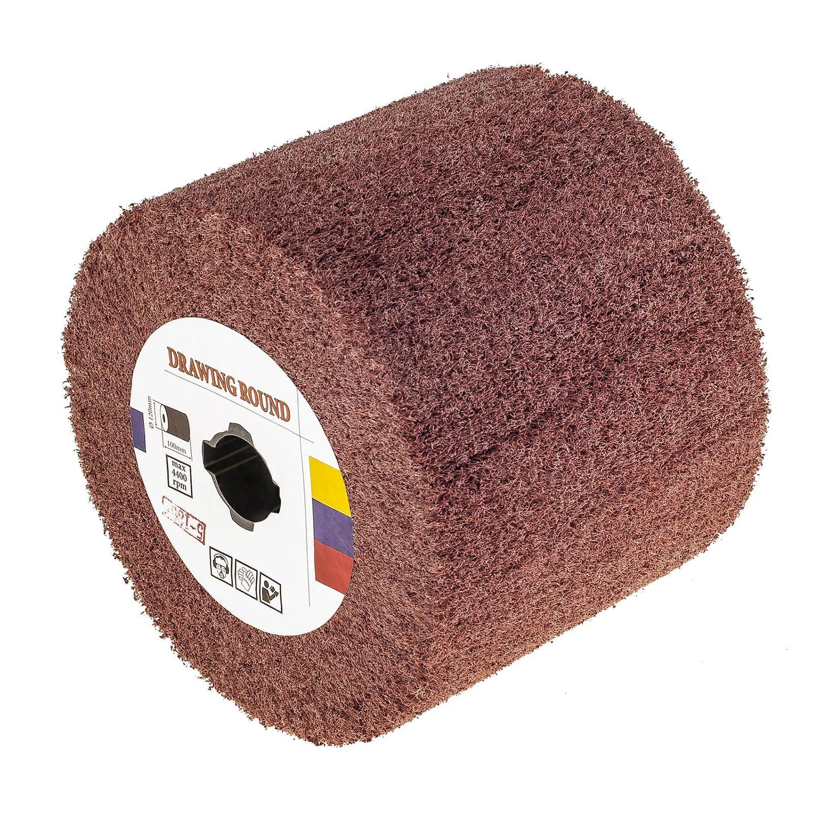 Nem szőtt csiszolóhenger szaténfinomítóhoz, 120x100 mm, P180 szemcseméret