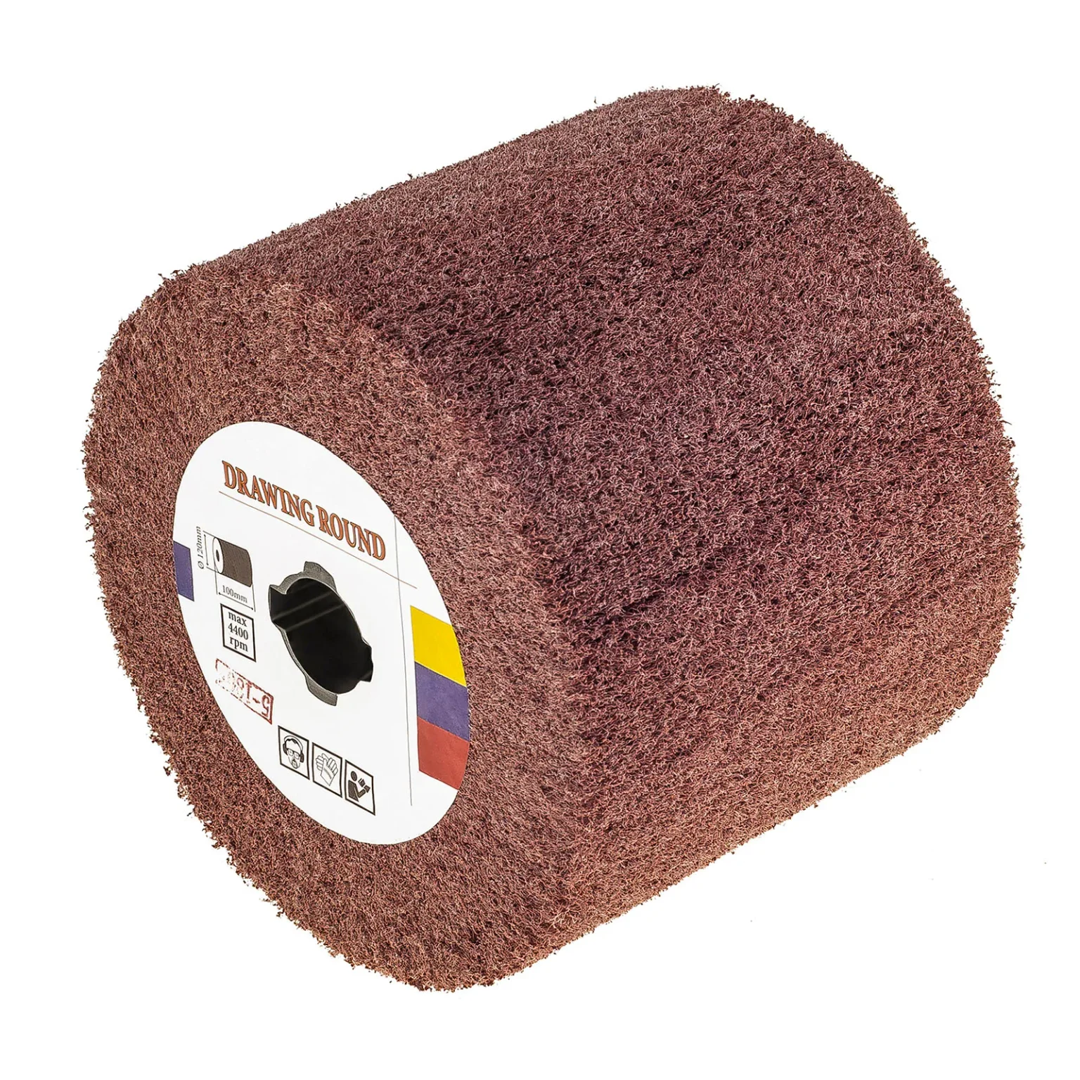 Rolă de șlefuire nețesută pentru finisare satinată, 120x100 mm, granulație P180