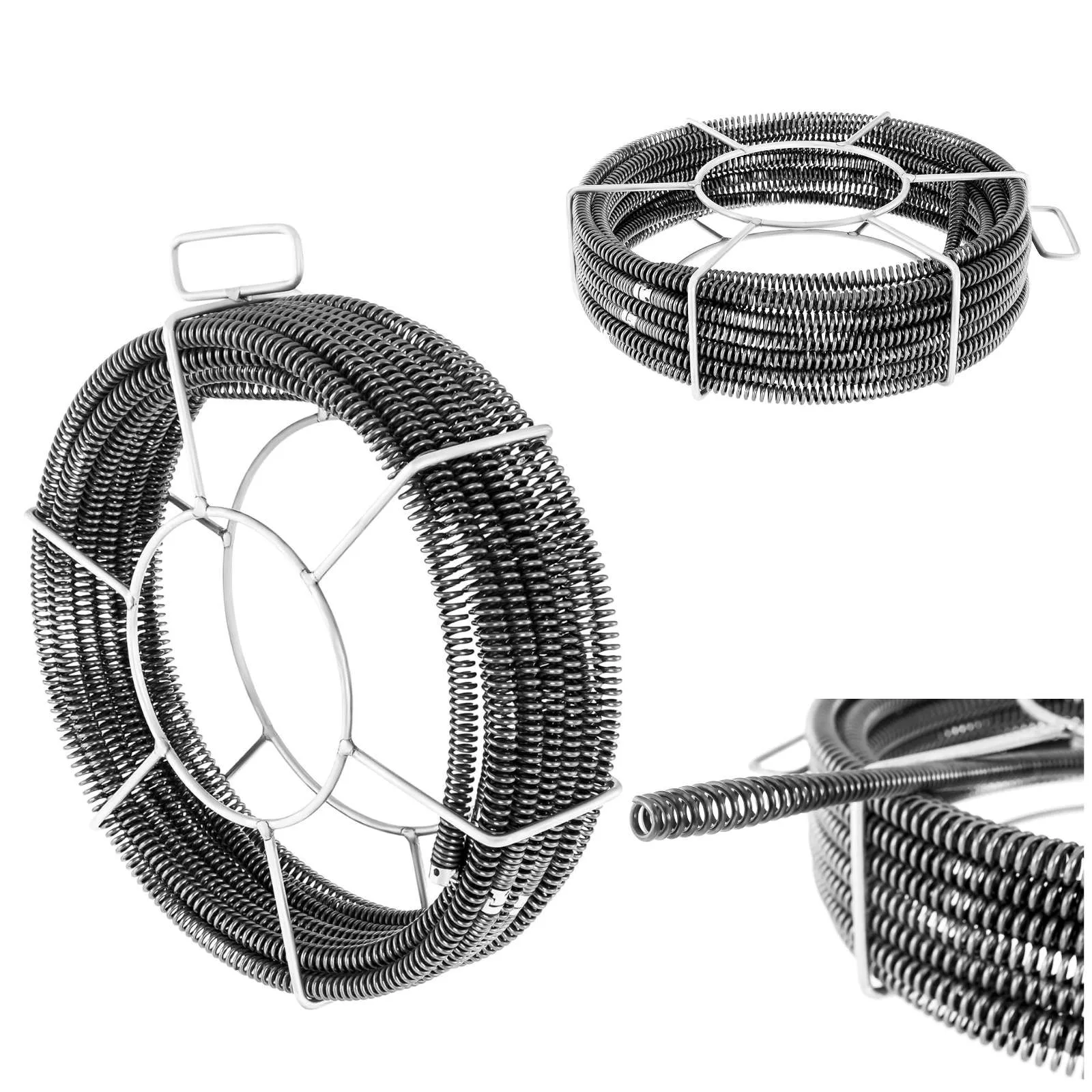 Tekercs, csőtisztító, rugó, vízvezeték-csövekhez, 5 x 2,3 m, 16 mm átmérőjű KÉSZLET