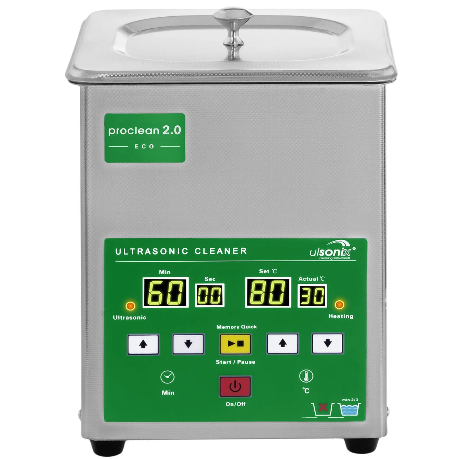 Ulsonix PROCLEAN 2.0 ECO 2L ultrahangos tisztítótartály