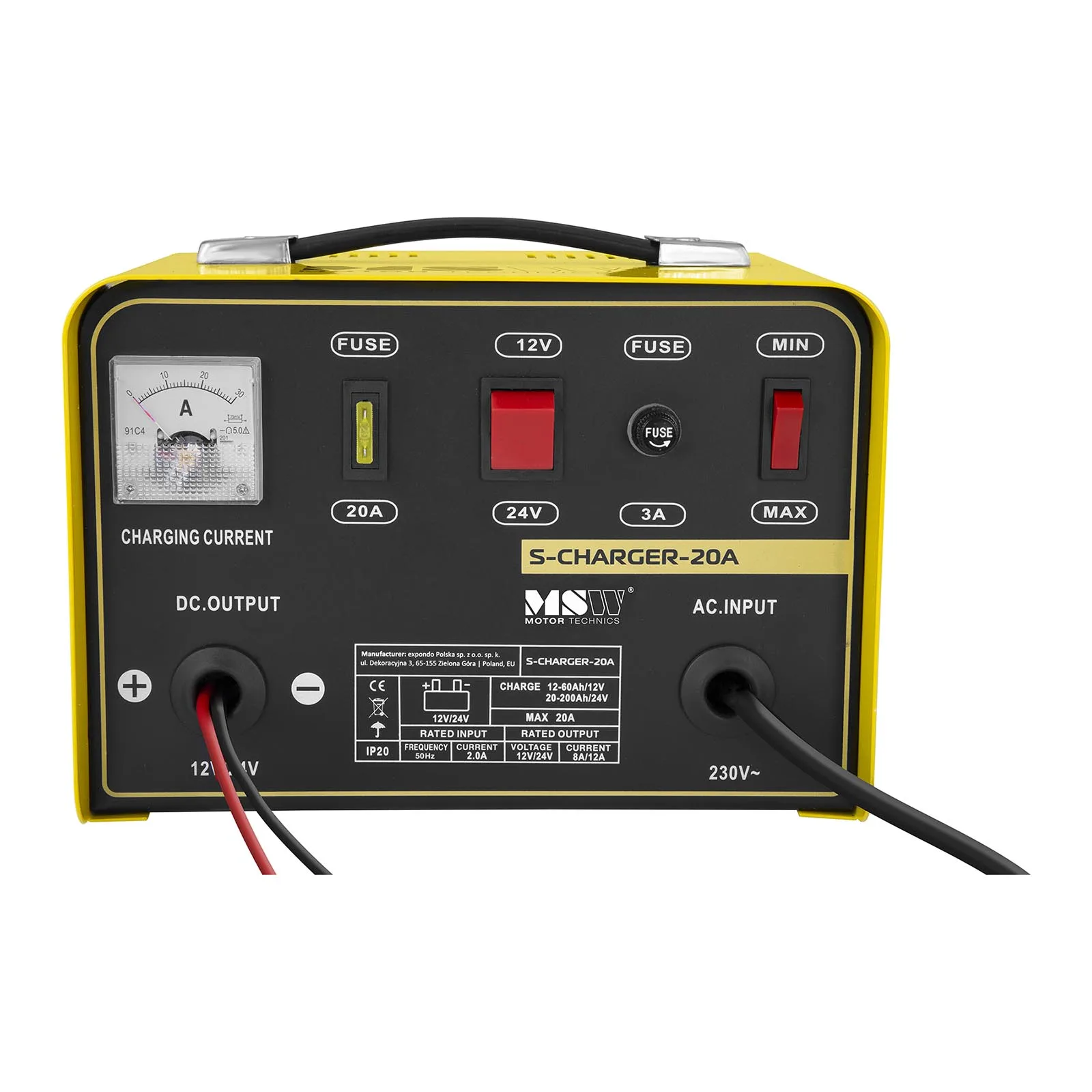 Charger for 12/24V 12A car batteries 3