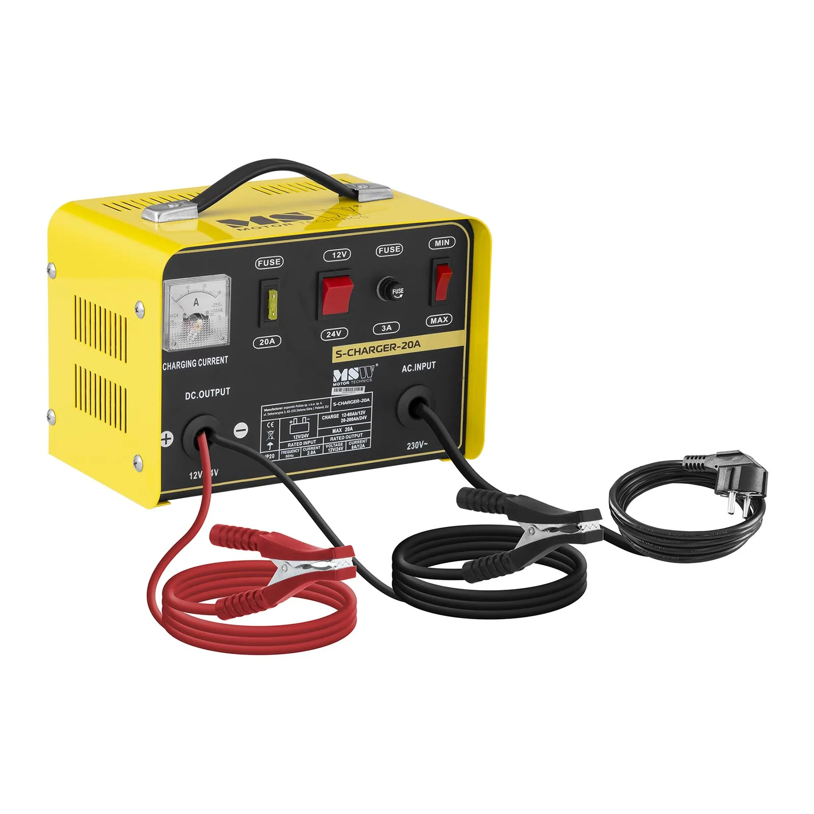 Charger for 12/24V 12A car batteries 5