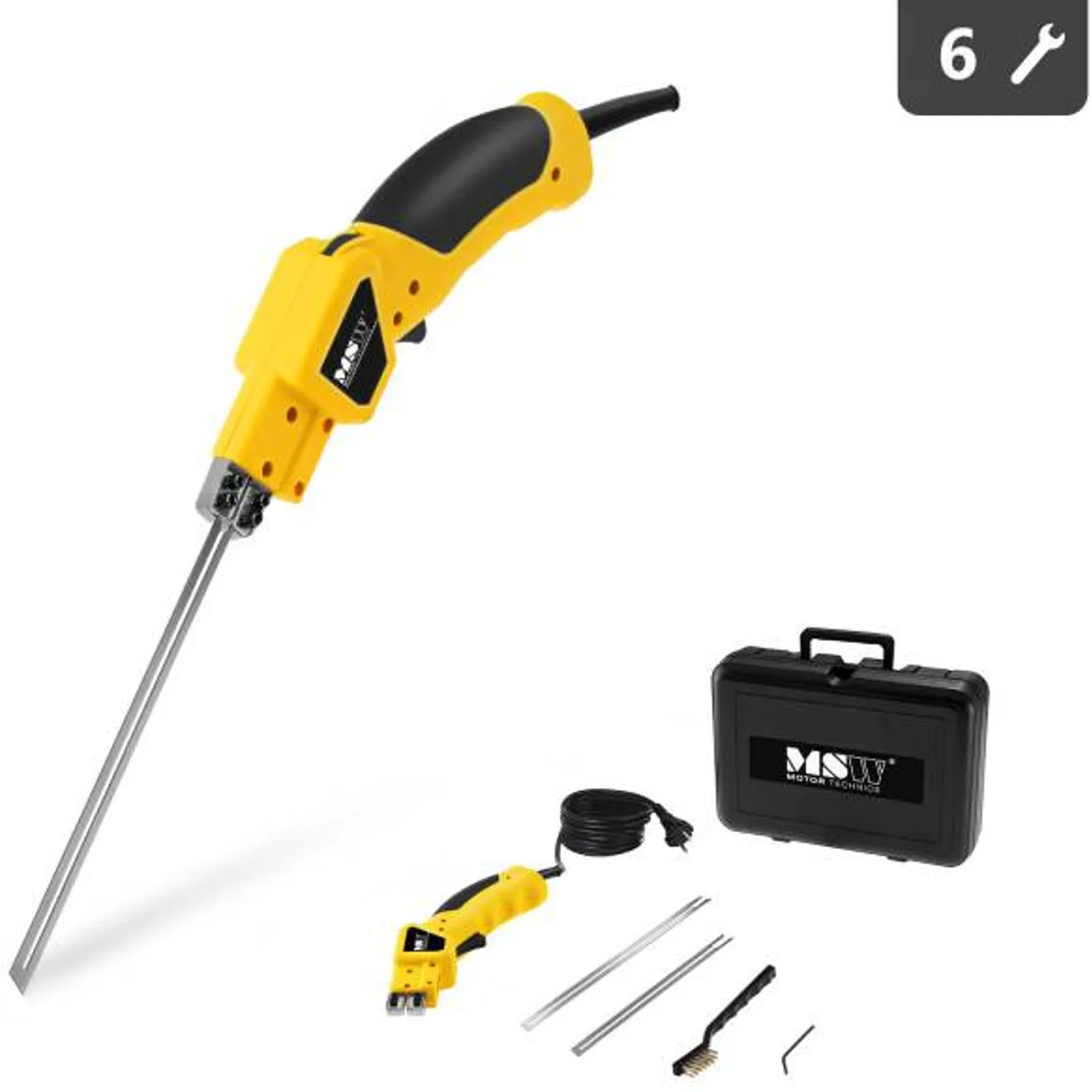MSW STYRO CUTTER 06 230 V 150 W hővágó kés polisztirol profilok vágásához KÉSZLET