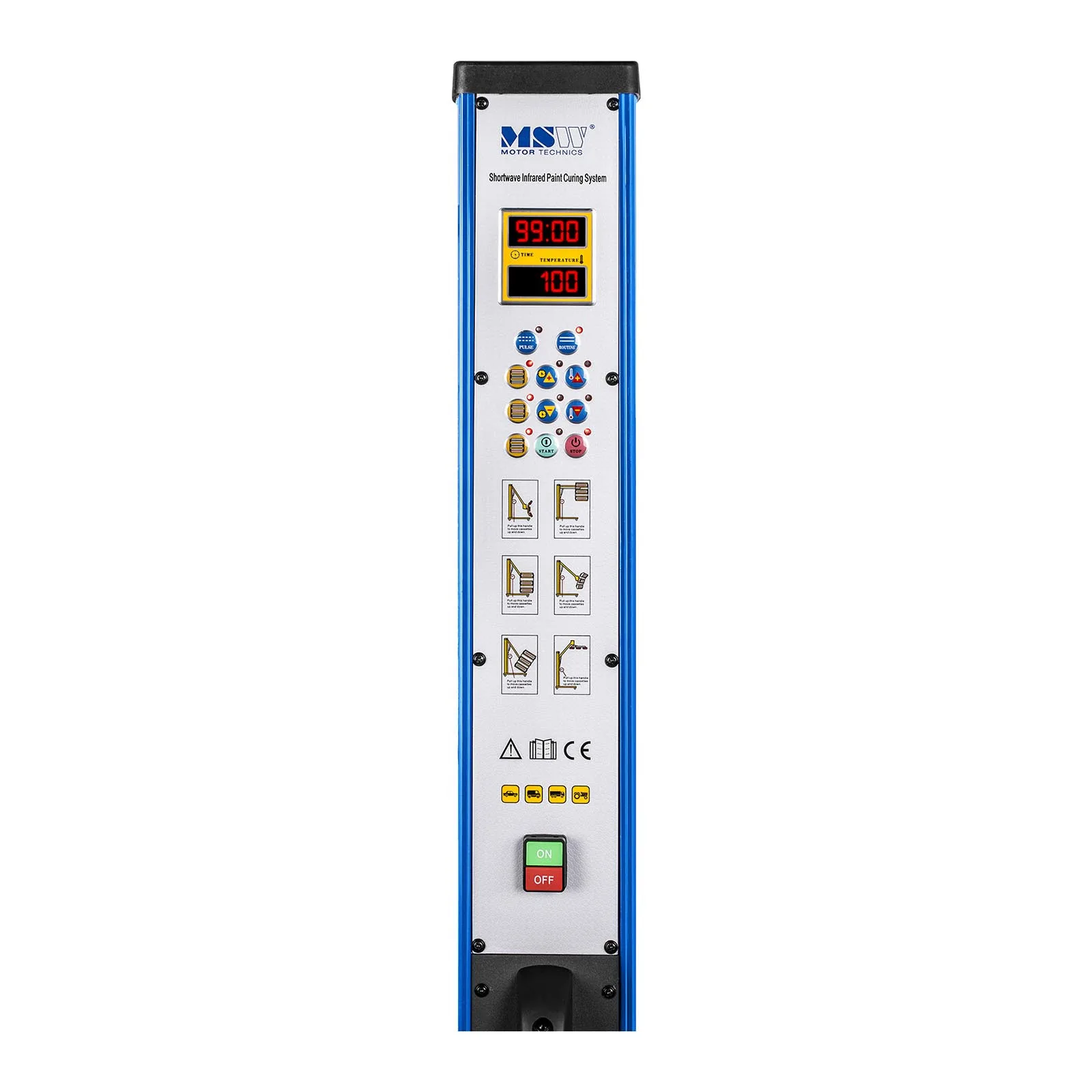 3300W IR-DRYER3000.1 lampă cu infraroșu pentru uscarea vopselei, pe trepied 3