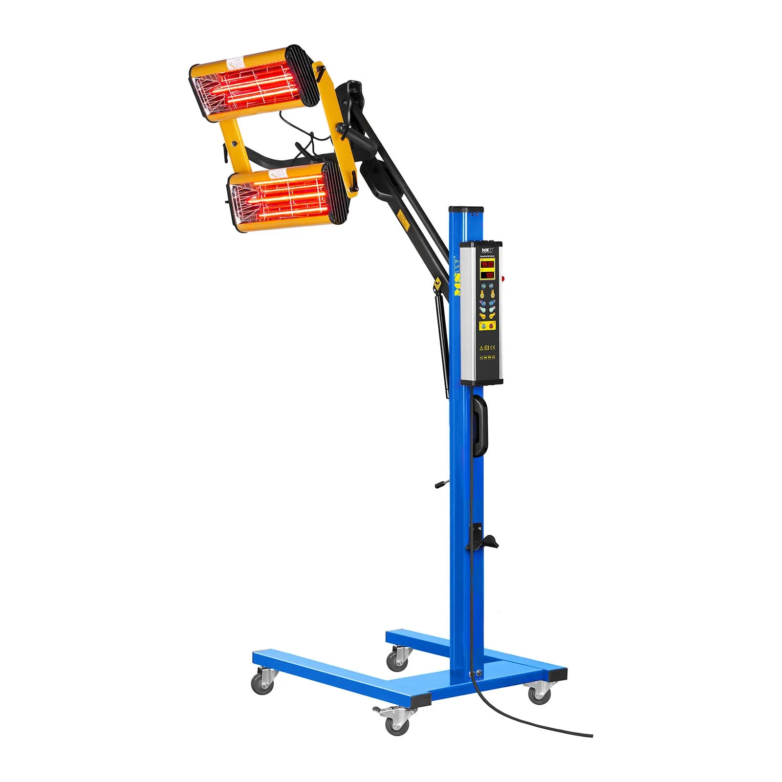 2200 W-os IR-DRYER2000.1 infravörös hőlámpa festék szárításához, állvánnyal 4