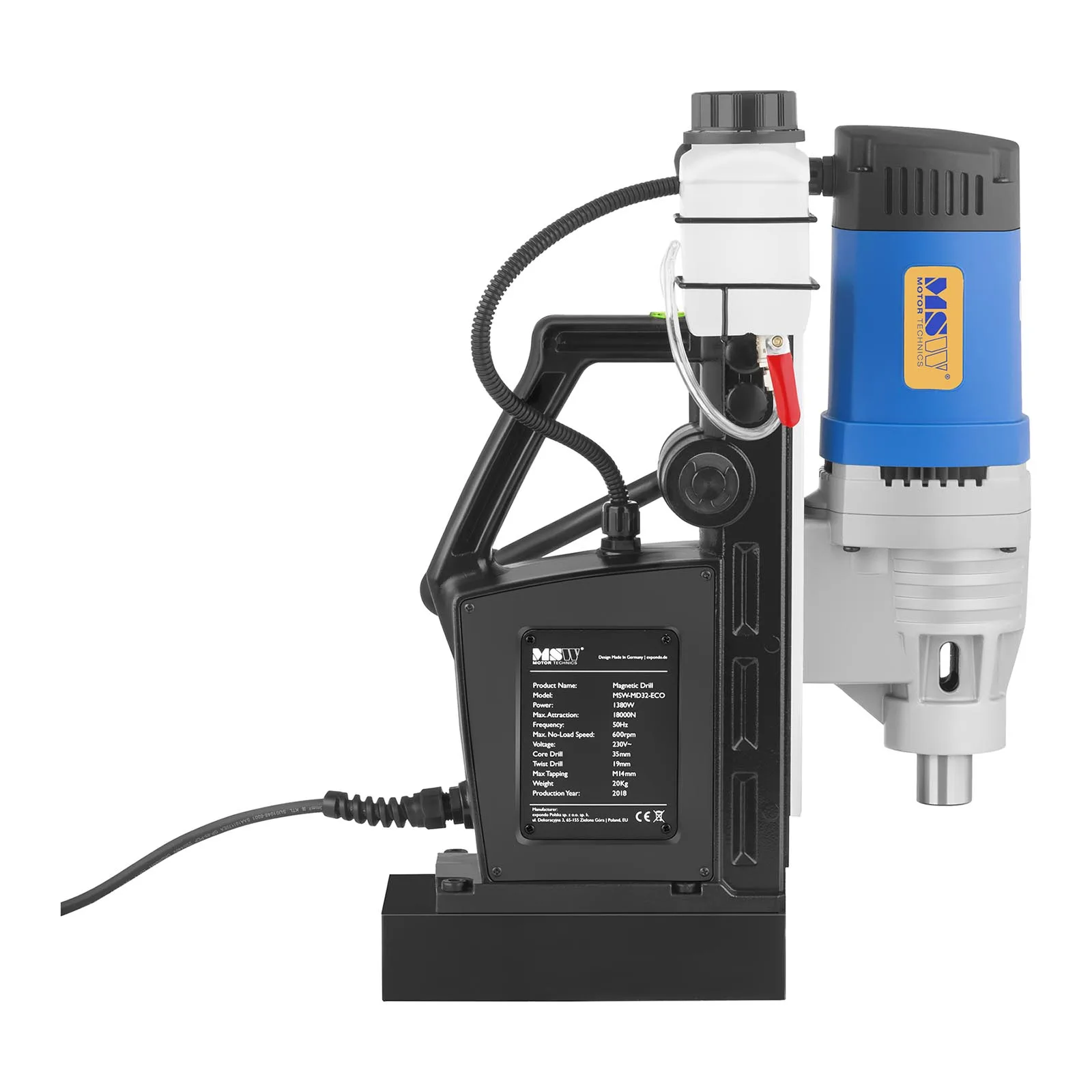 1300W MSW-MD32-ECO burghiu magnetic cu bază magnetică 7