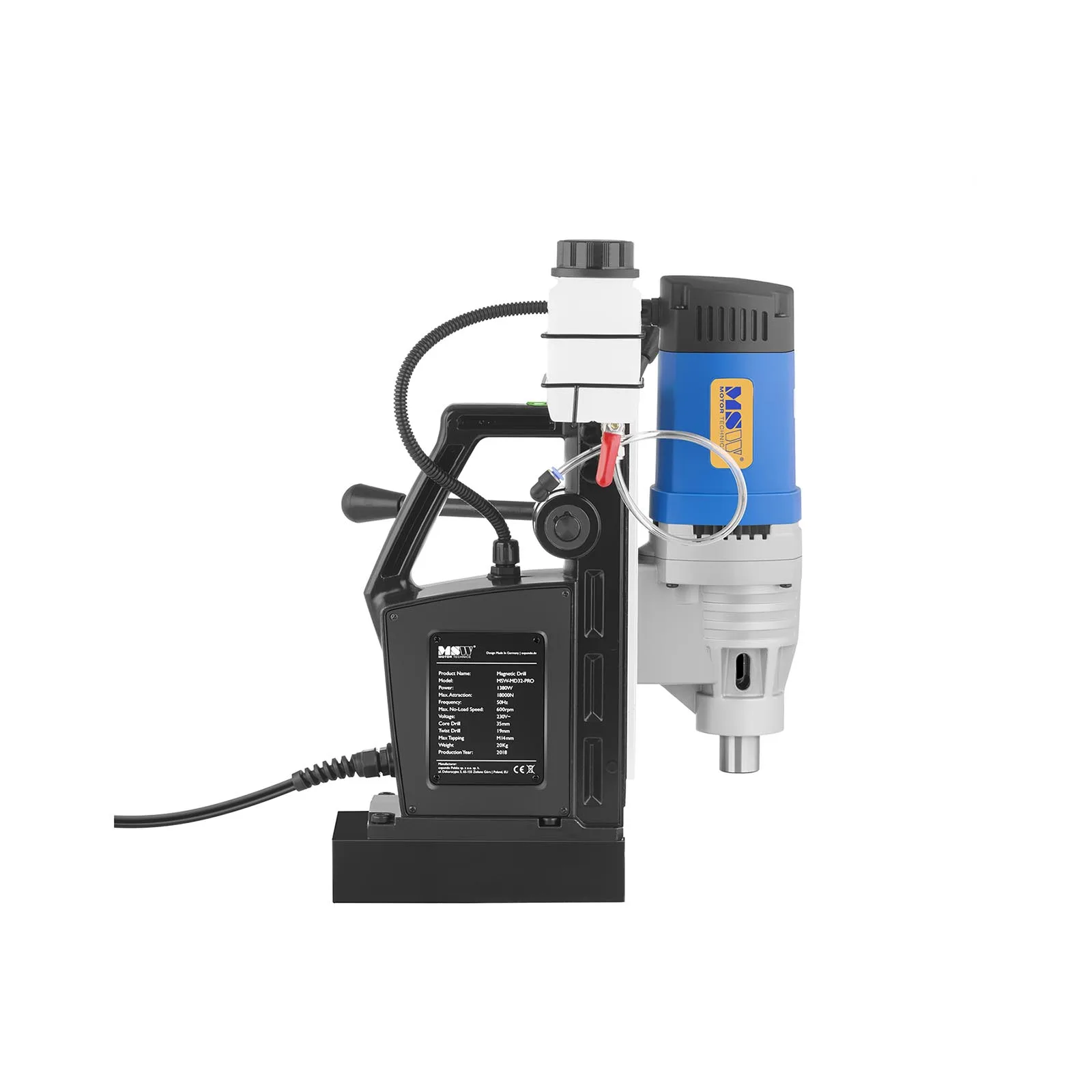 Burghiu magnetic cu bază magnetică + geantă de transport 1300W MSW-MD32-PRO 6