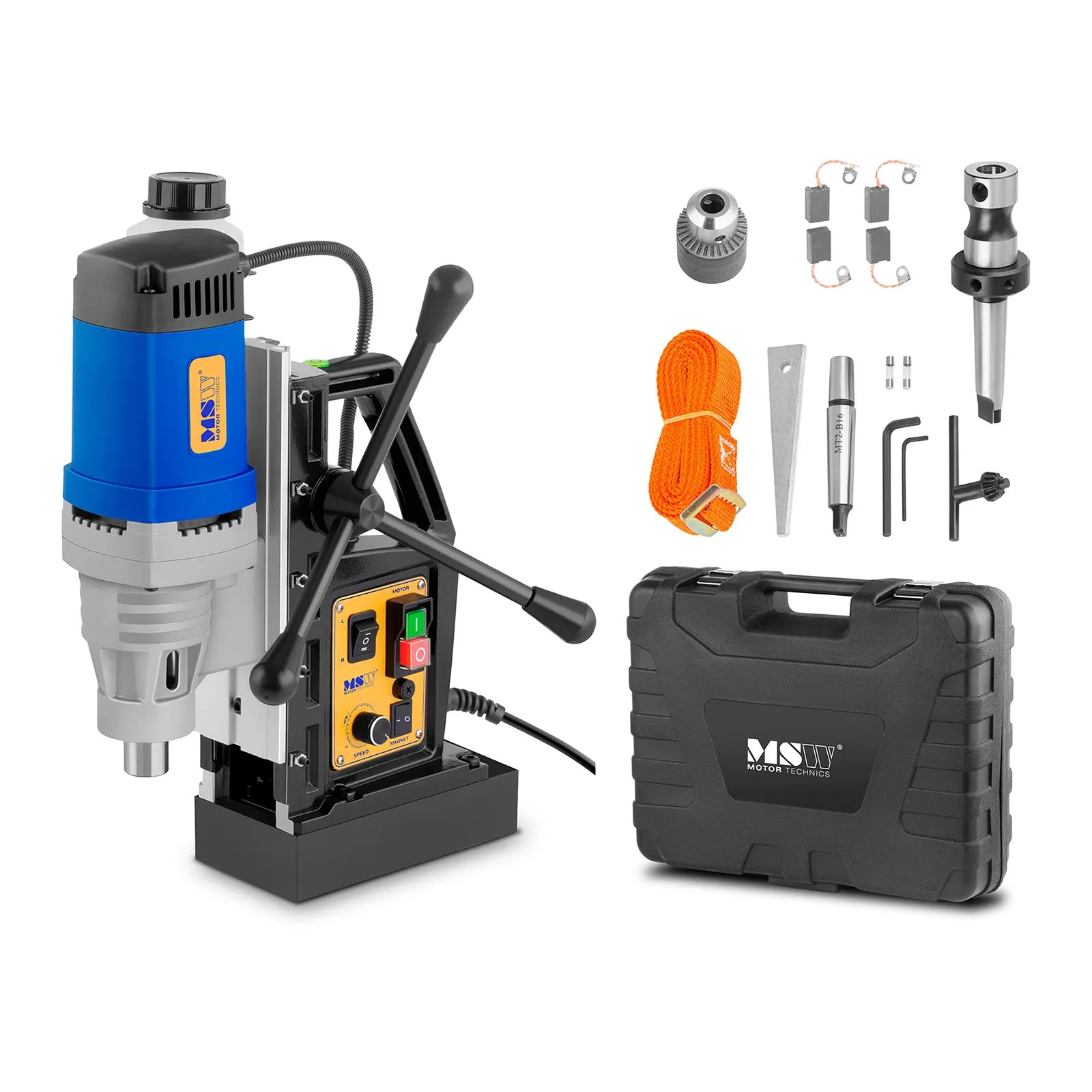 Mágneses fúrógép mágneses talppal + hordtáska 1300W MSW-MD32-PRO
