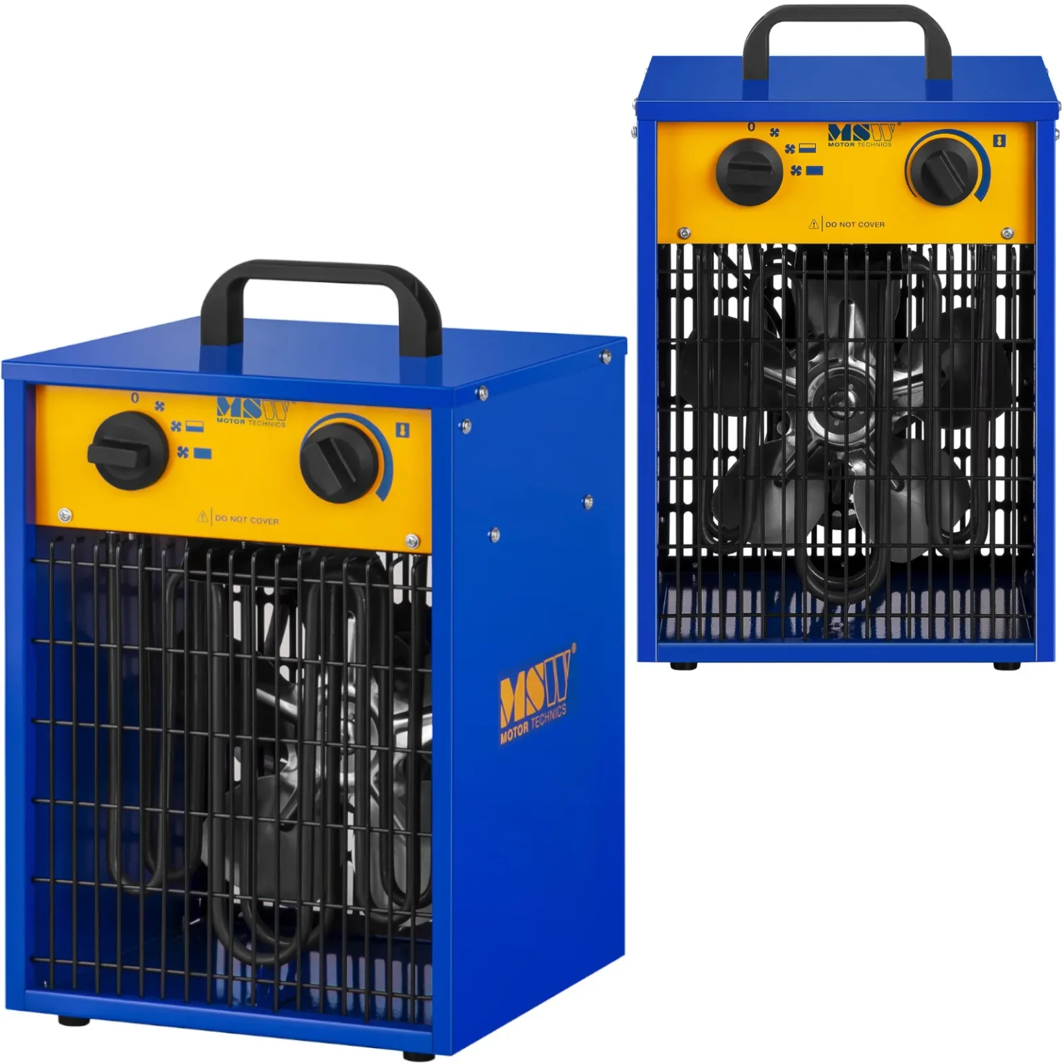 Rektangularni građevinski grijač s ventilatorom 230 V 3300 W za sušenje žbukanih zidova