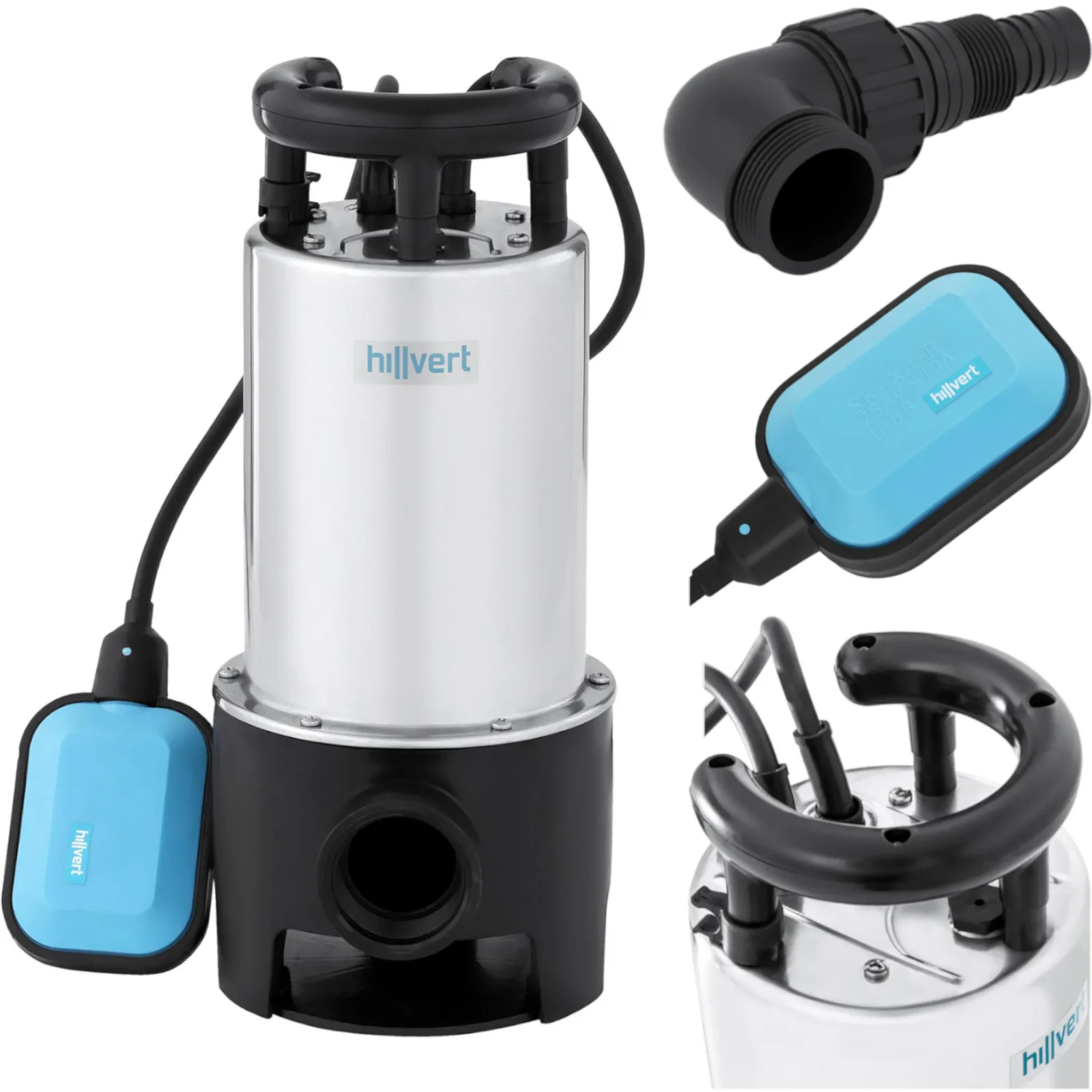 1100 W-os merülő szivattyú, 16 000 l/h, max. 9,5 m HT-ROBSON-SP1100DWE