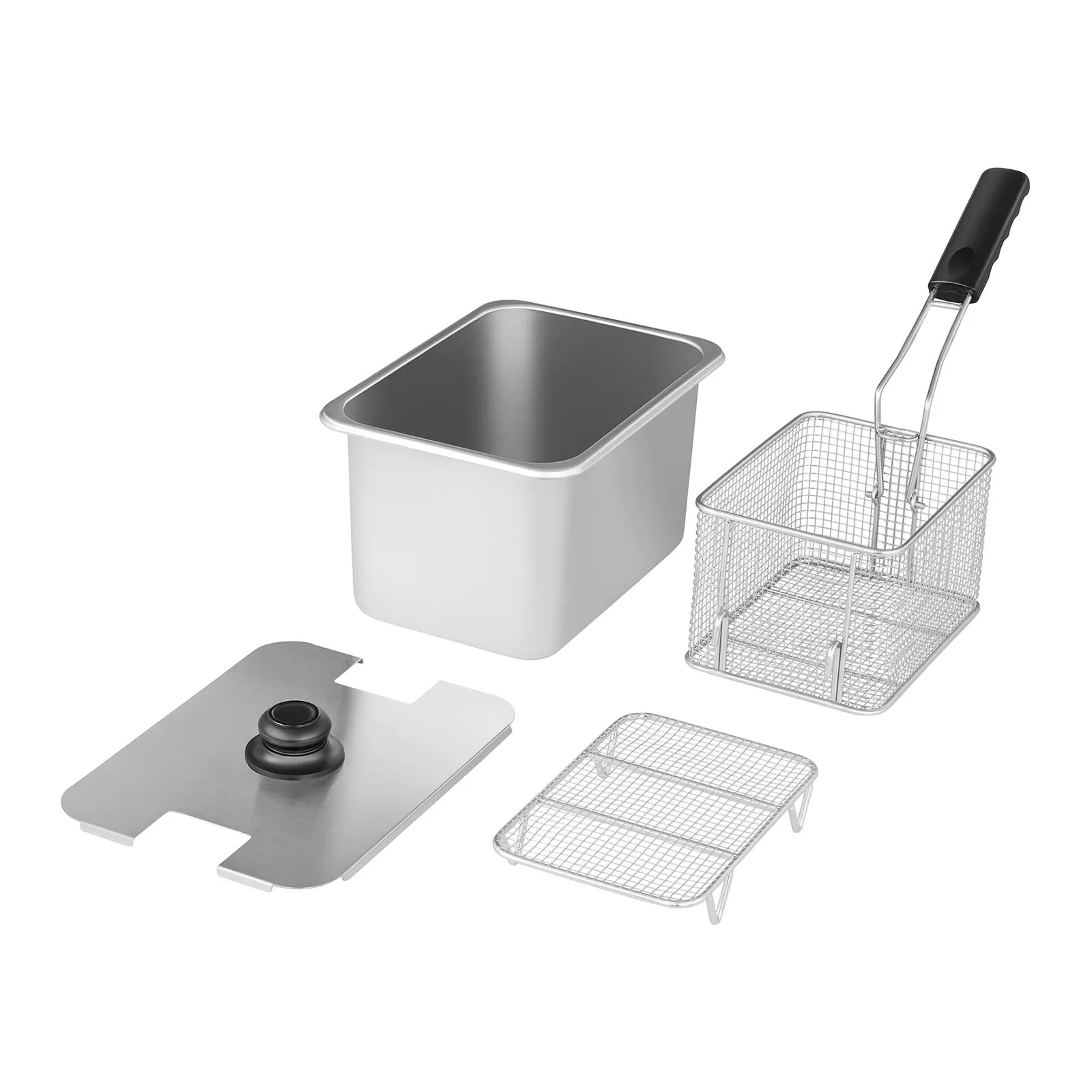 Single electric deep fryer with EGO thermostat, 4L 5