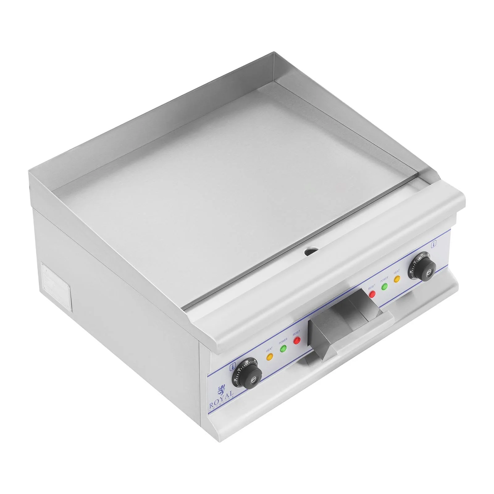 Placă de grătar netedă, plită electrică, 60 cm, 400 V, Royal Catering RCG 60S 6