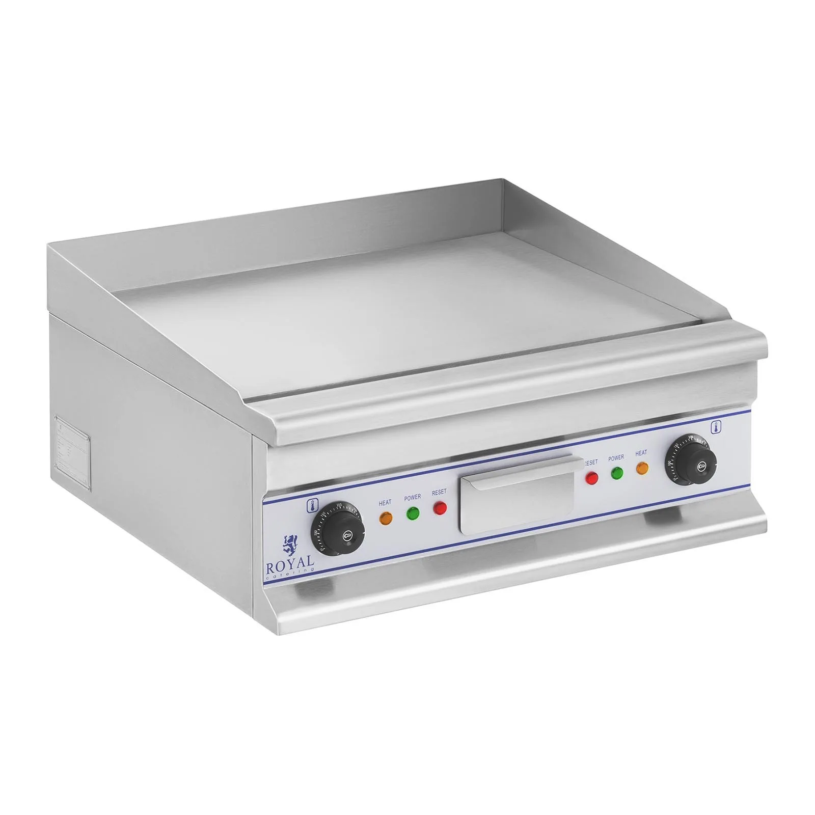 Sima grilllap, elektromos sütőlap, 60 cm, 400 V, Royal Catering RCG 60S