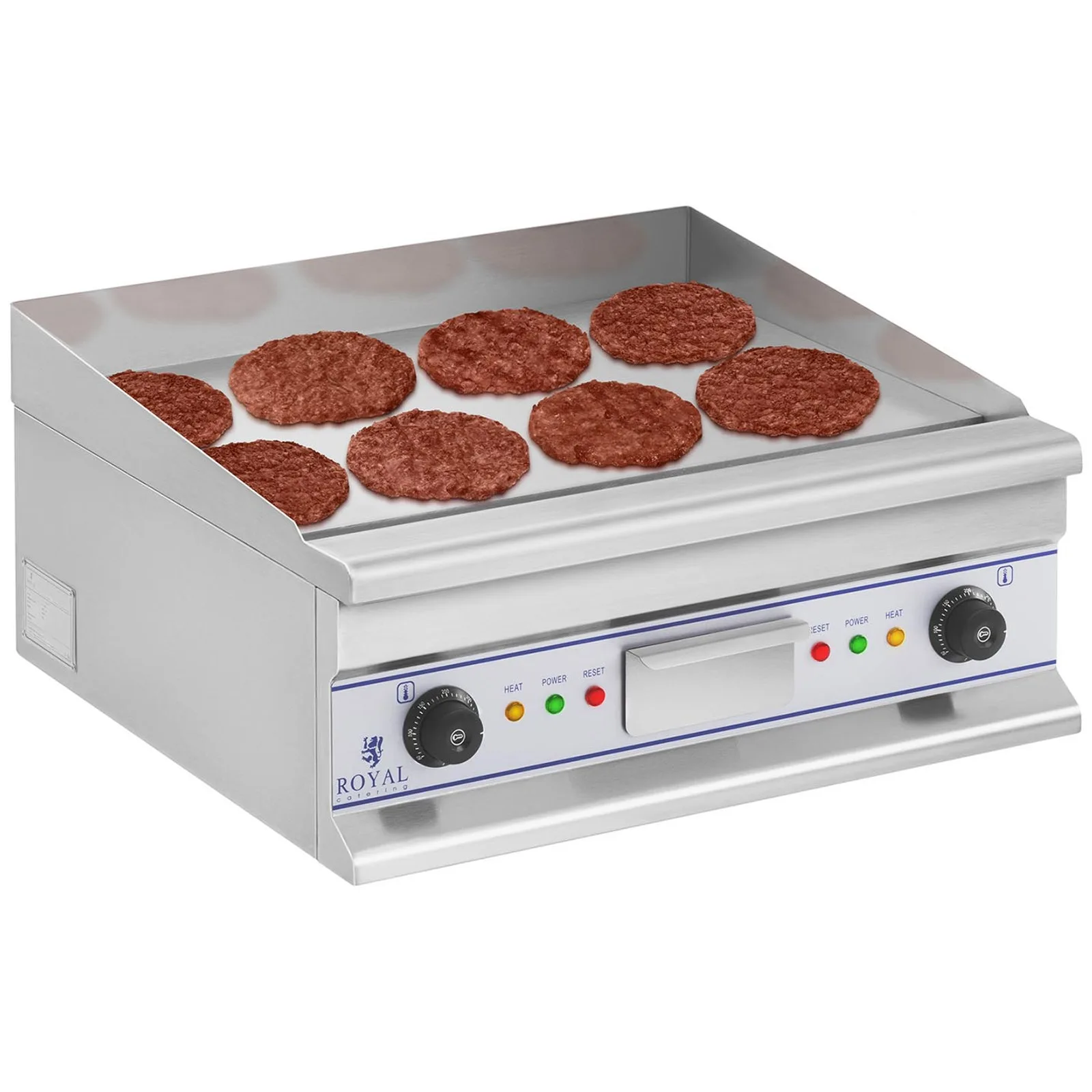 Placă de grătar netedă, plită electrică, 60 cm, 400 V, Royal Catering RCG 60S 3