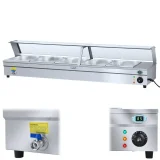 Încălzitor de apă Bemar cu robinet și capac de sticlă 2200 W 30 L + 5 recipiente GN1/2