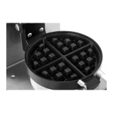 Rotačný vaflovač na okrúhle vafle veľkosti štvrťdolarovej mince, priemer 18 cm, 1300 W, RCWM-1300-RE 5