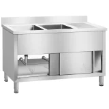 Royal Catering 140 cm industrijski komercijalni sudoper s dvije komore 3