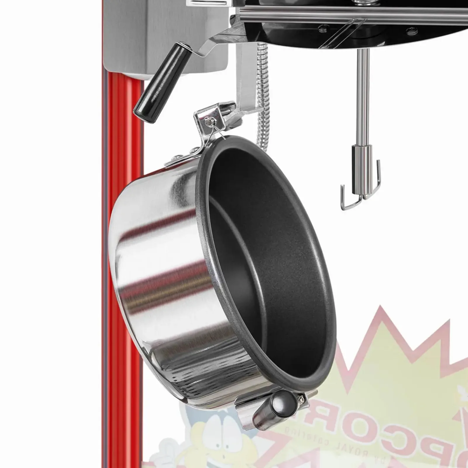 Maszyna do popcornu z niebieskim daszkiem TEFLON 1600W 3