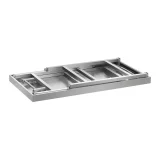 Összecsukható rozsdamentes acél munkaasztal 120 x 60 cm, teherbírás 120 kg, Royal Catering RCAT-120K 6