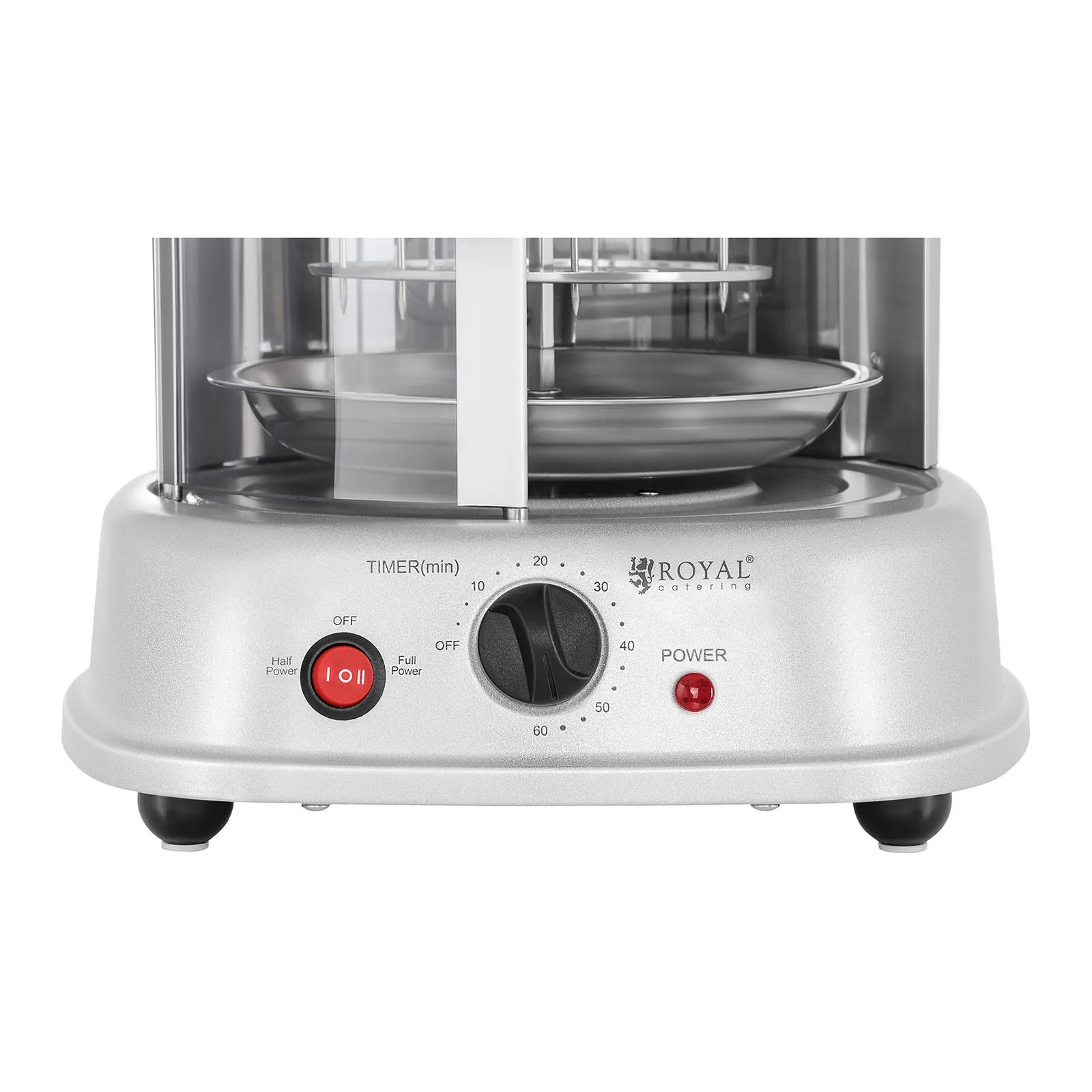 MINI vertical 4-in-1 grill for kebabs, gyros, fish, and vegetables, 1800W, Royal Catering RCGV-1800 5