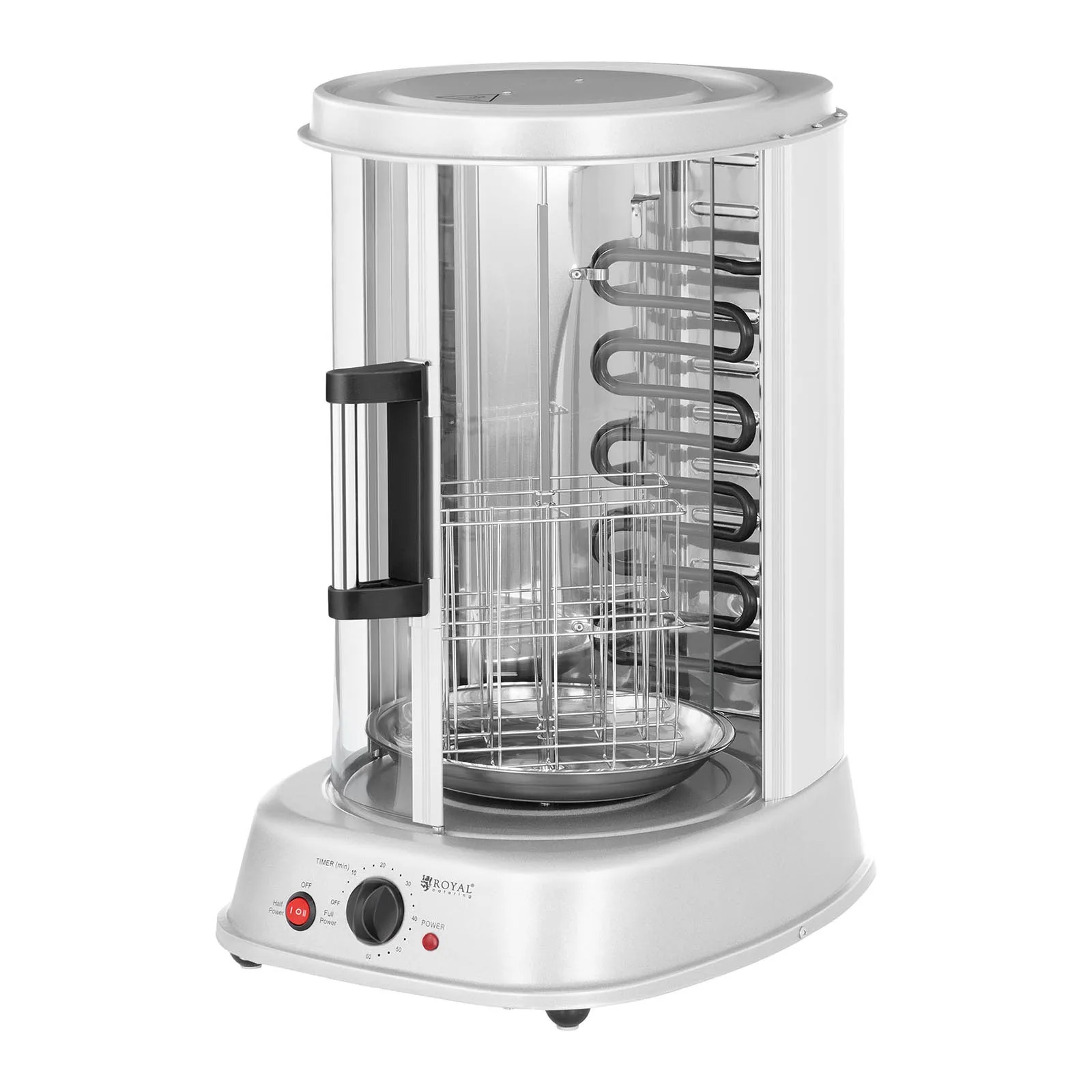 MINI vertical 4-in-1 grill for kebabs, gyros, fish, and vegetables, 1800W, Royal Catering RCGV-1800 3