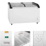 Congelator comercial cu încuietoare și capac din sticlă, până la -25 °C, 355 L 2