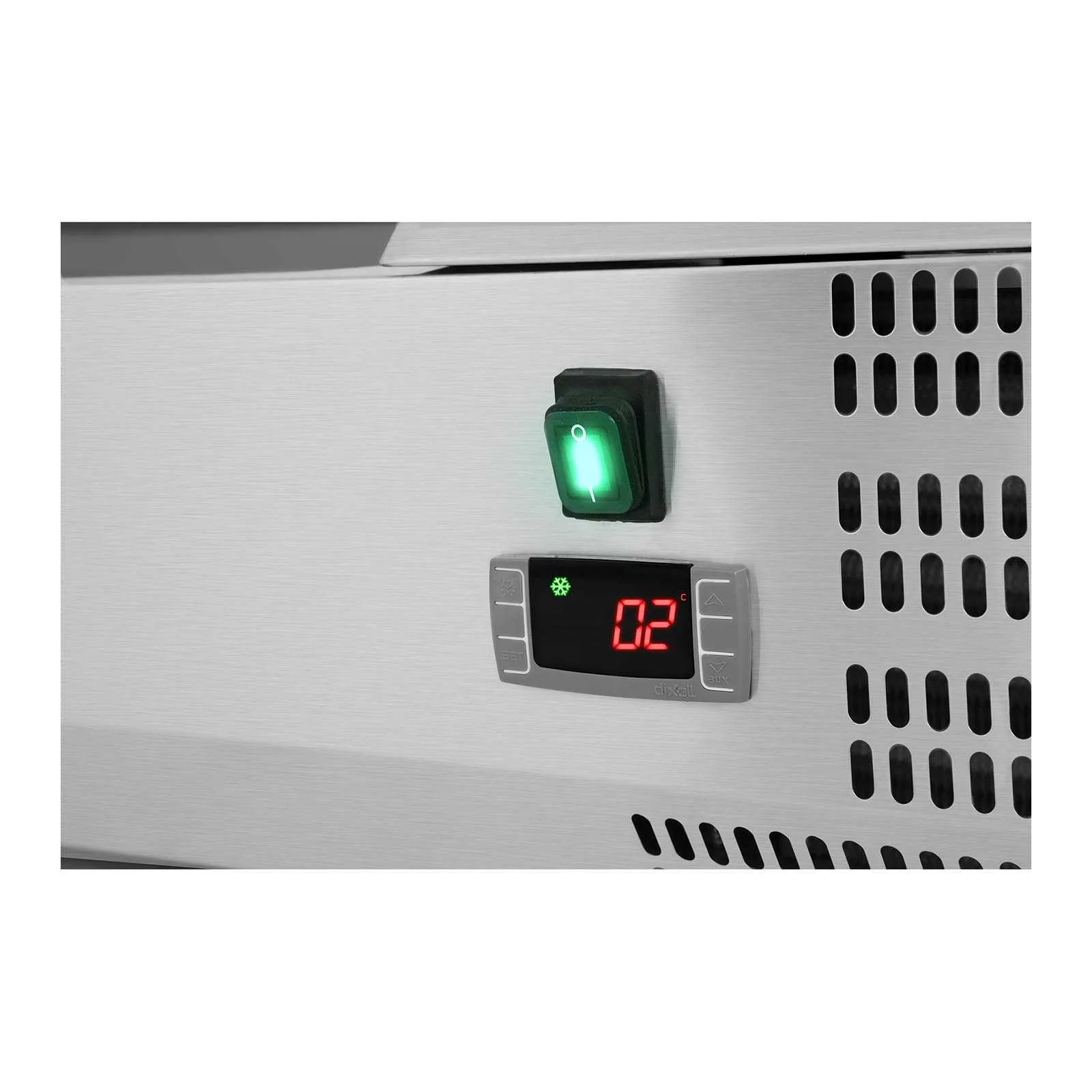 Extensie frigorifică cu capac din sticlă 9x GN1/4 180 cm 4
