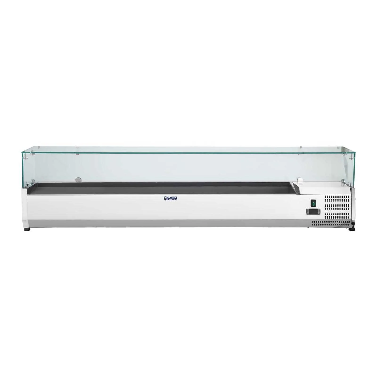 Extensie frigorifică cu capac din sticlă 9x GN1/4 180 cm 3