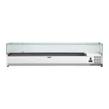 Extensie frigorifică cu capac din sticlă 9x GN1/4 180 cm 3