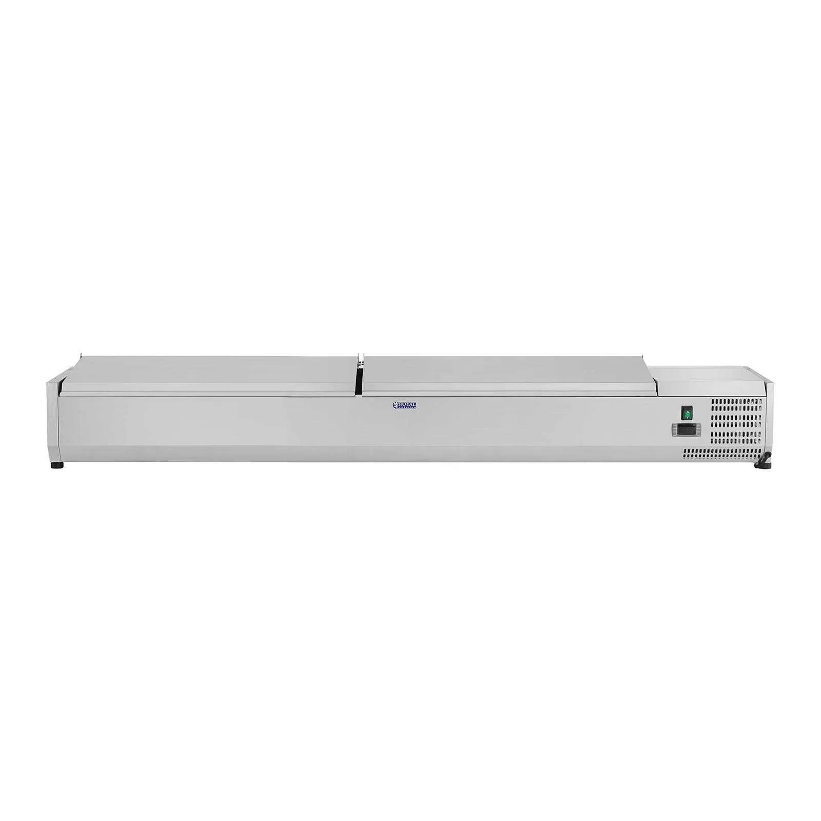 Vitrină frigorifică cu capac din oțel, 10x GN1/4, 200 cm 4