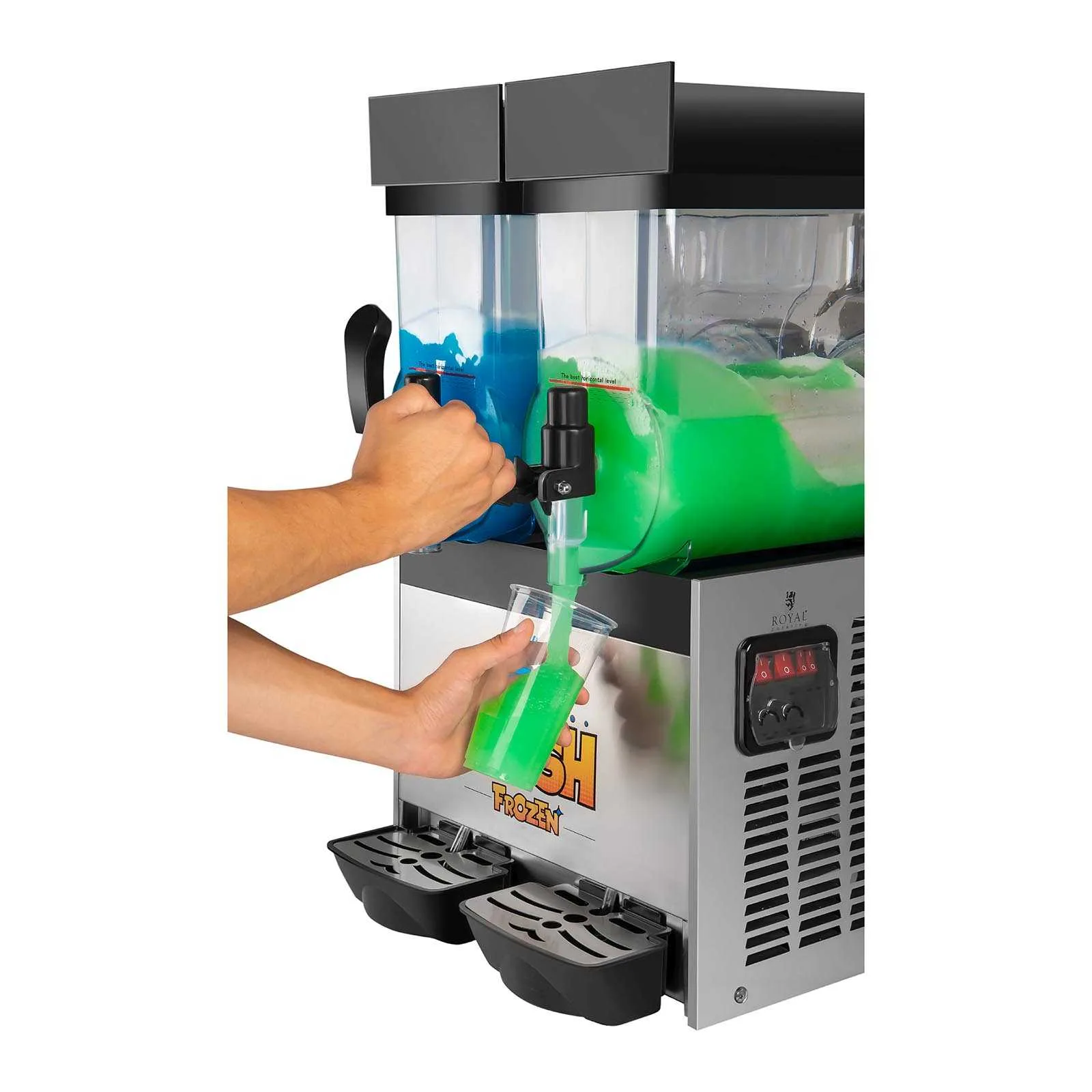 Granitor aparat za granitu, dvostruki 2x 15 L 4