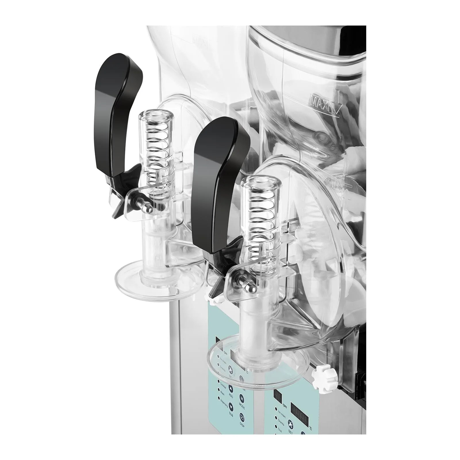 Distribuitor Granitor, aparat pentru granita, slush și înghețată, dublu 2x 6L 7
