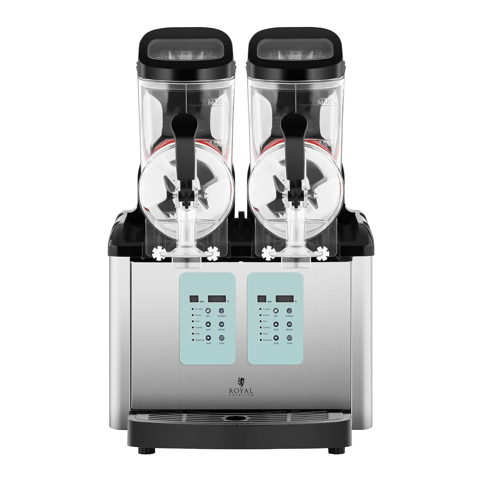 Distribuitor Granitor, aparat pentru granita, slush și înghețată, dublu 2x 6L 5