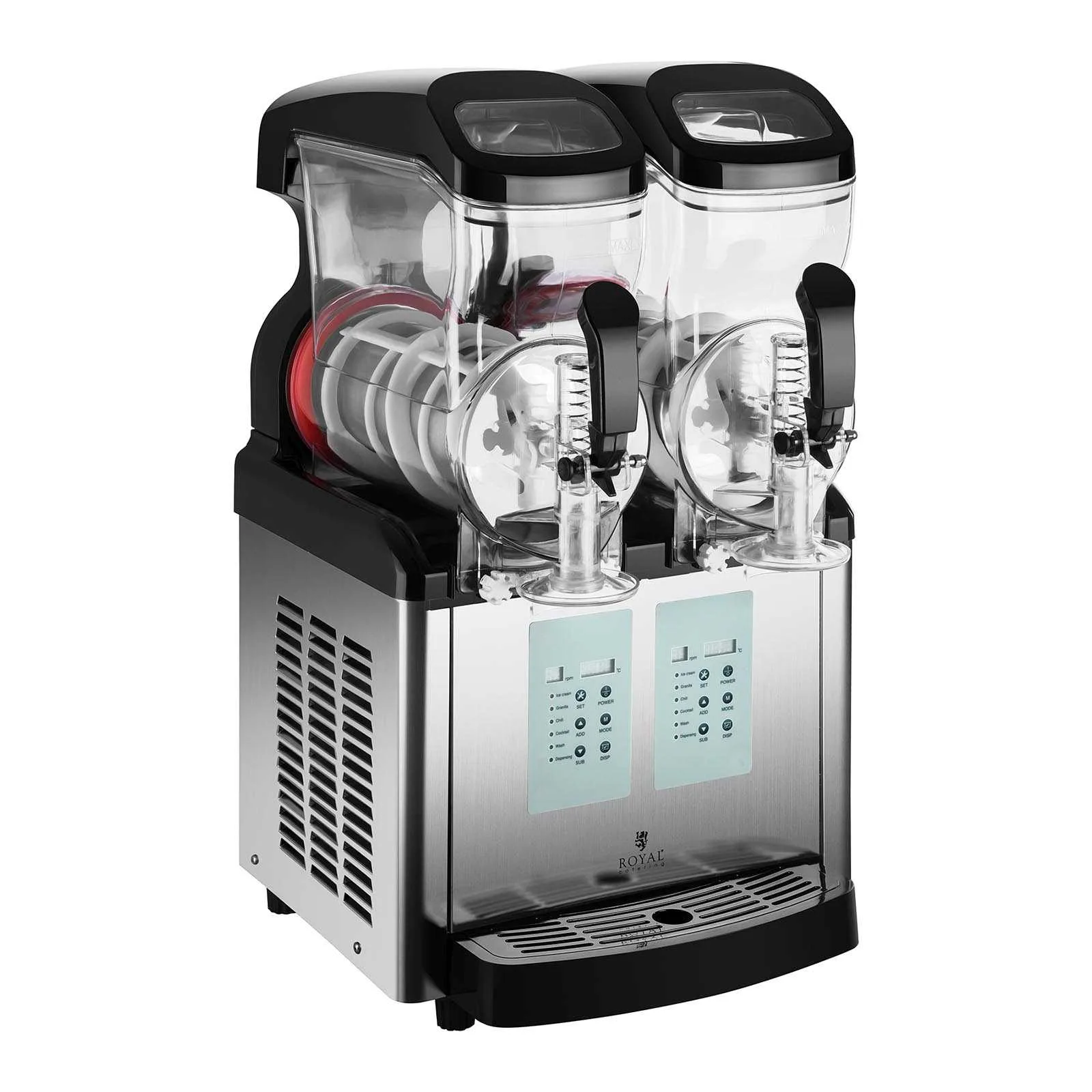 Distribuitor Granitor, aparat pentru granita, slush și înghețată, dublu 2x 6L 3