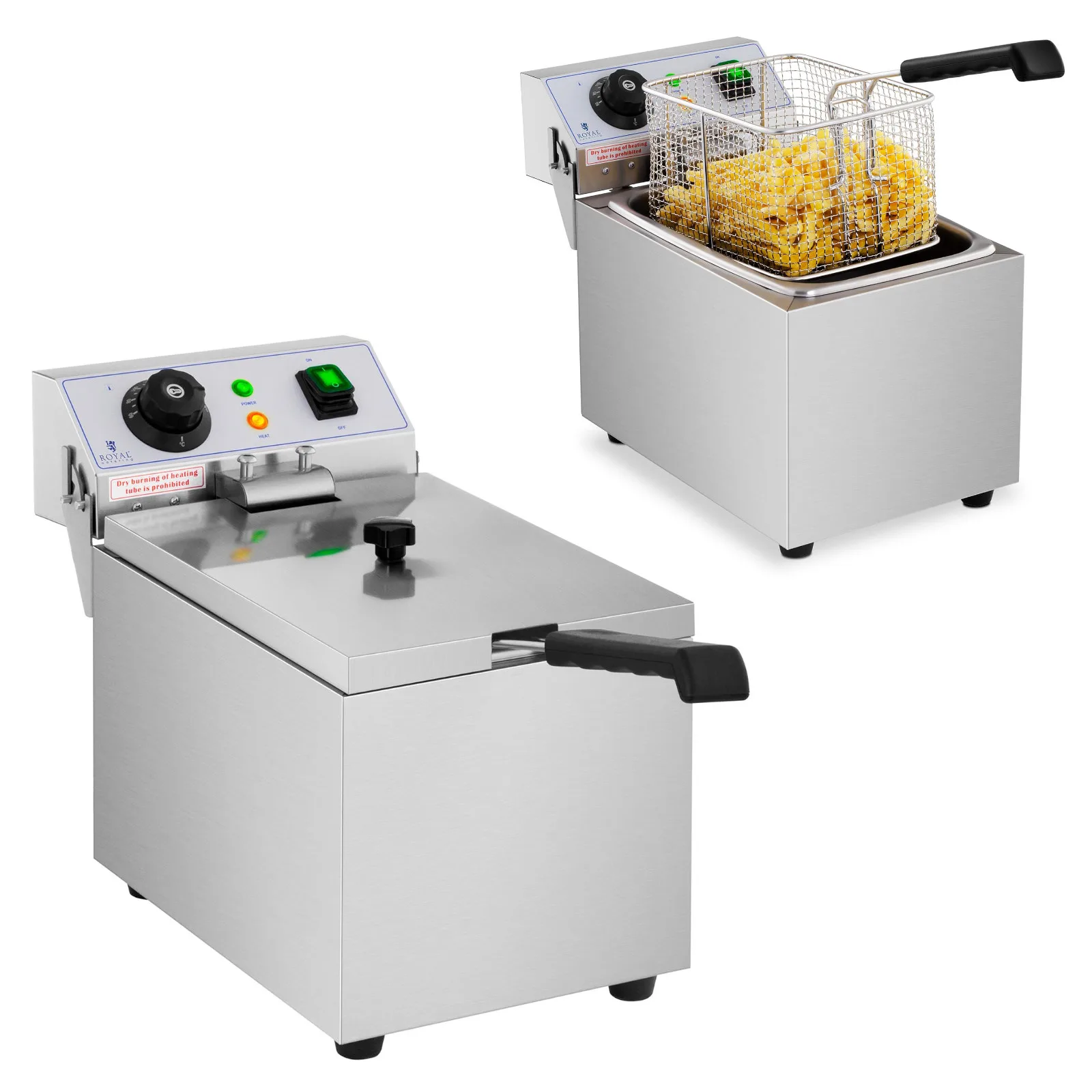 Állítható, professzionális elektromos sütő, 230 V, 3200 W, 8 l