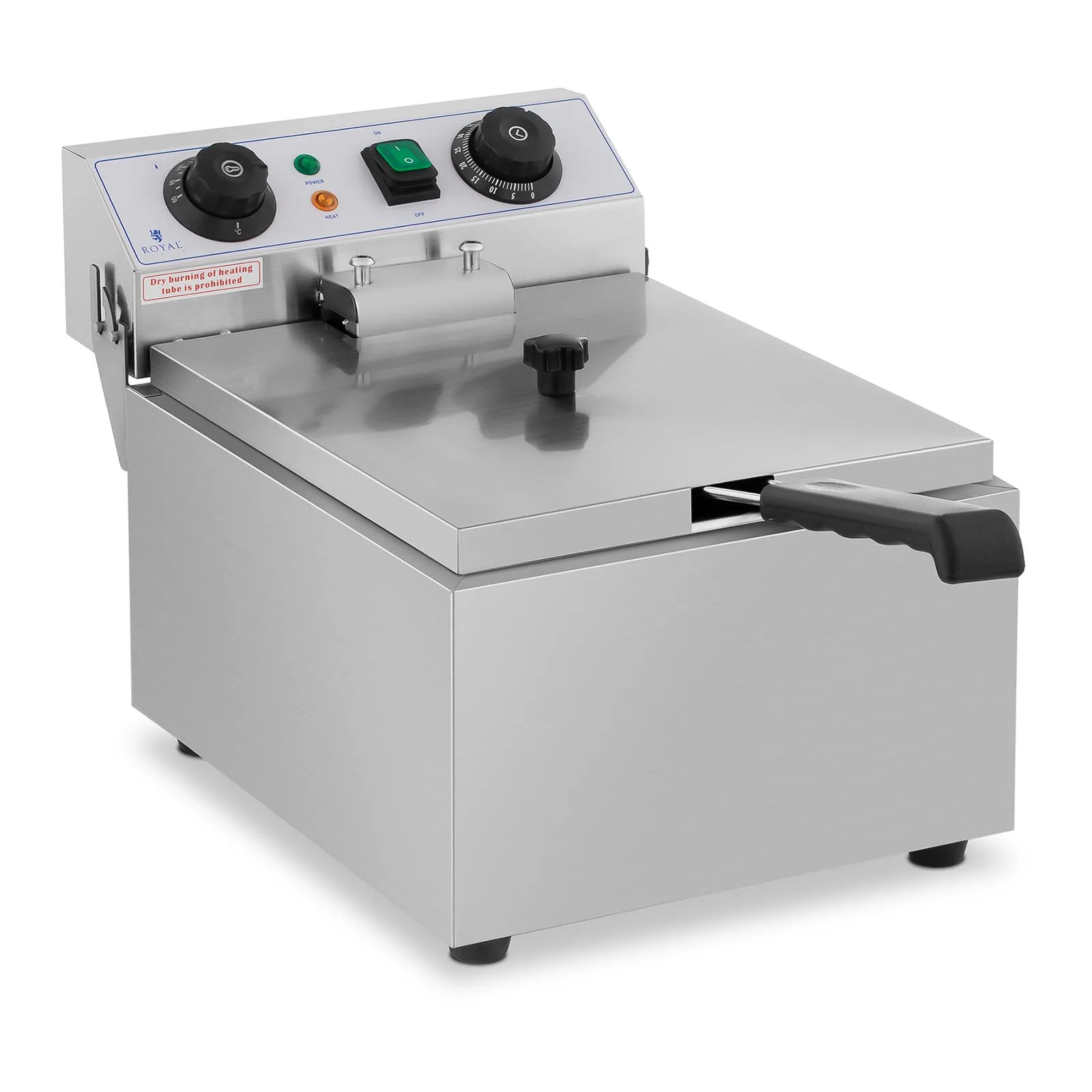 TIMER 230 V 3200 W 10 l-es elektromos ipari sütő hőmérséklet-szabályozóval 3