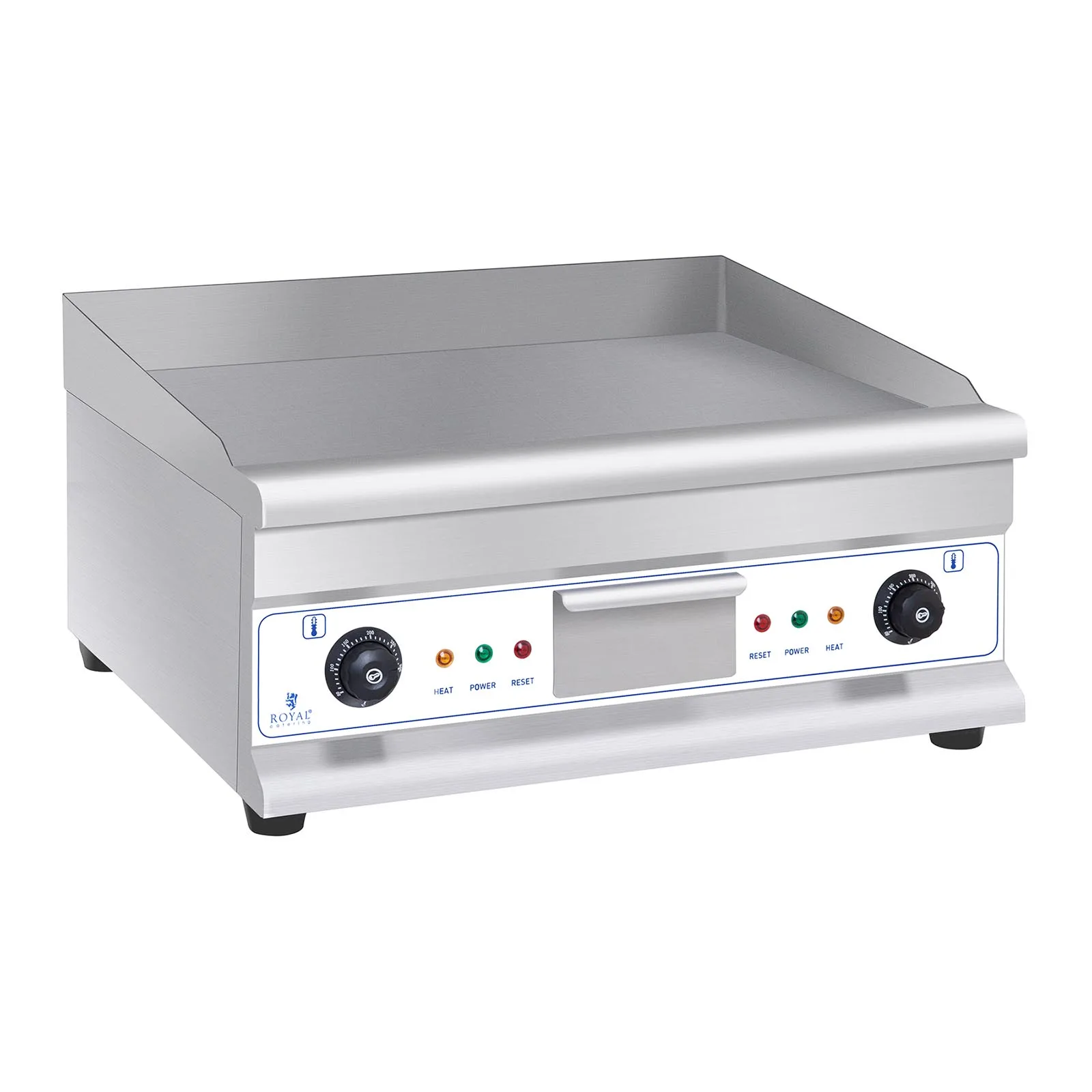 Elektrická grilovacia doska, hladká, 300 °C, 60 cm, 2 x 3200 W 3