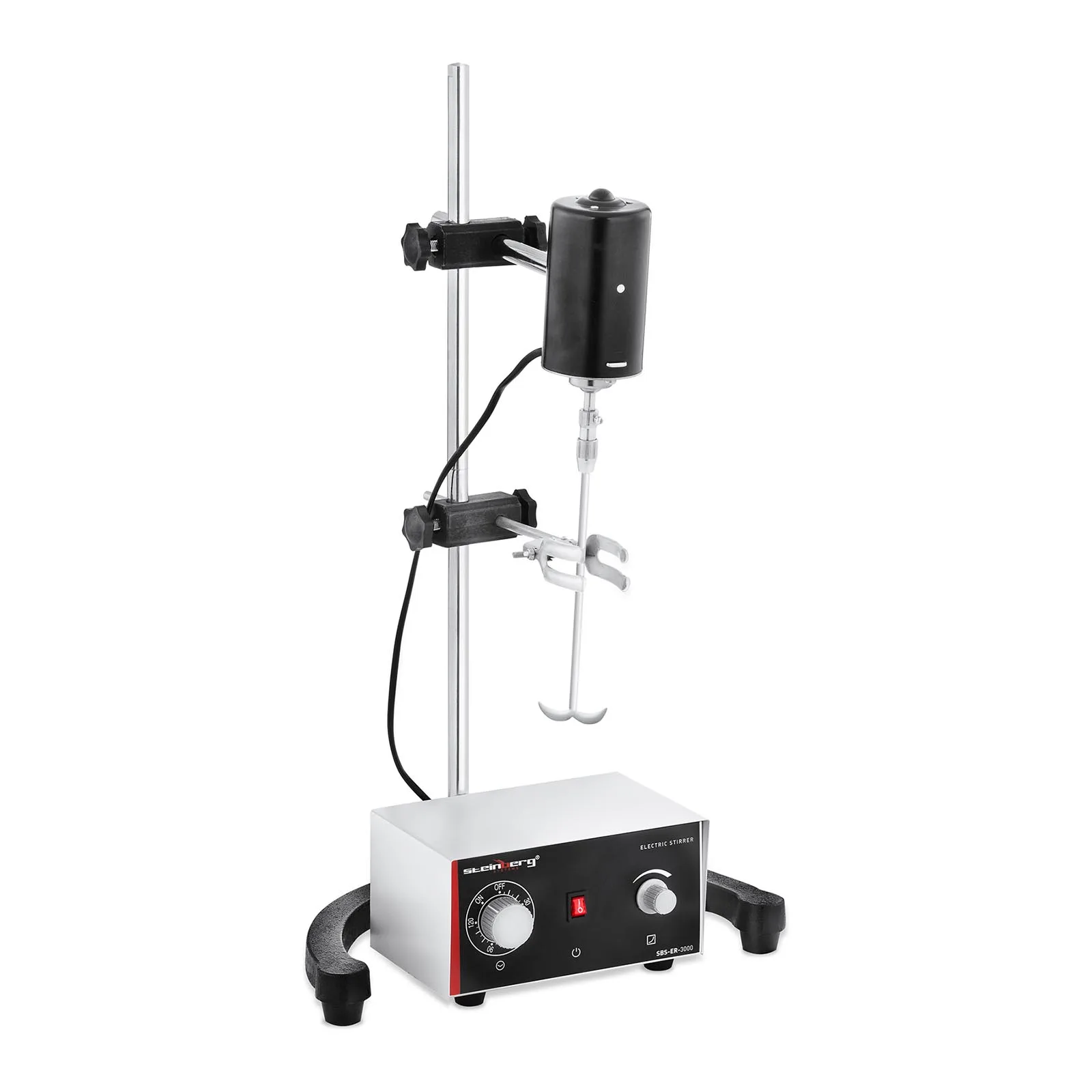 Laboratóriumi mechanikus keverő időzítővel, 3400 fordulat/perc 5