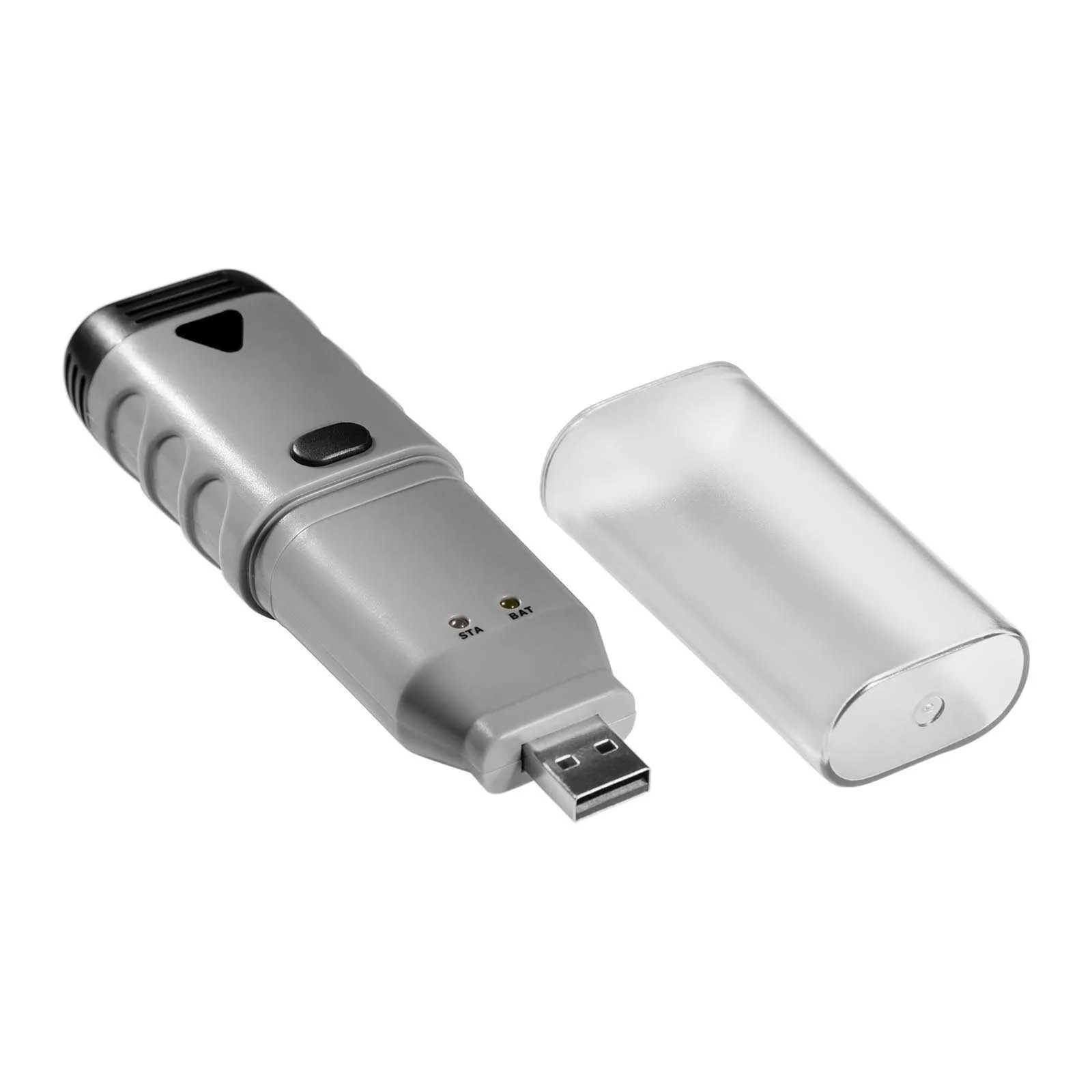 Hő- és páratartalom-mérő, hőmérséklet- és páratartalom-naplózó, mérési tartomány 0–100% relatív páratartalom, -35–80 °C, USB
