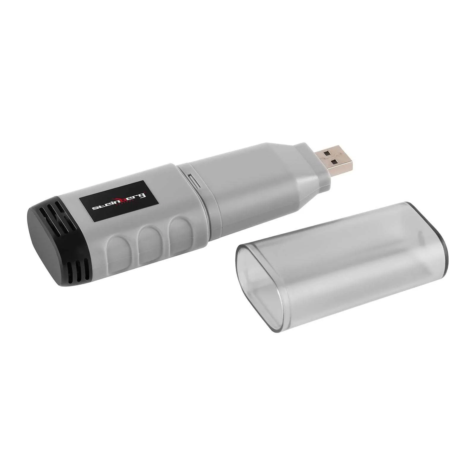 Hő- és páratartalom-mérő, hőmérséklet- és páratartalom-naplózó, mérési tartomány 0–100% relatív páratartalom, -35–80 °C, USB 4