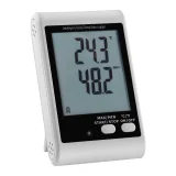 Hő- és páratartalom-mérő, hőmérséklet- és páratartalom-naplózó, mérési tartomány 0–100% relatív páratartalom, -35–70 °C, USB 4