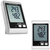 Hő- és páratartalom-mérő, hőmérséklet- és páratartalom-naplózó, mérési tartomány 0–100% relatív páratartalom, -35–70 °C, USB