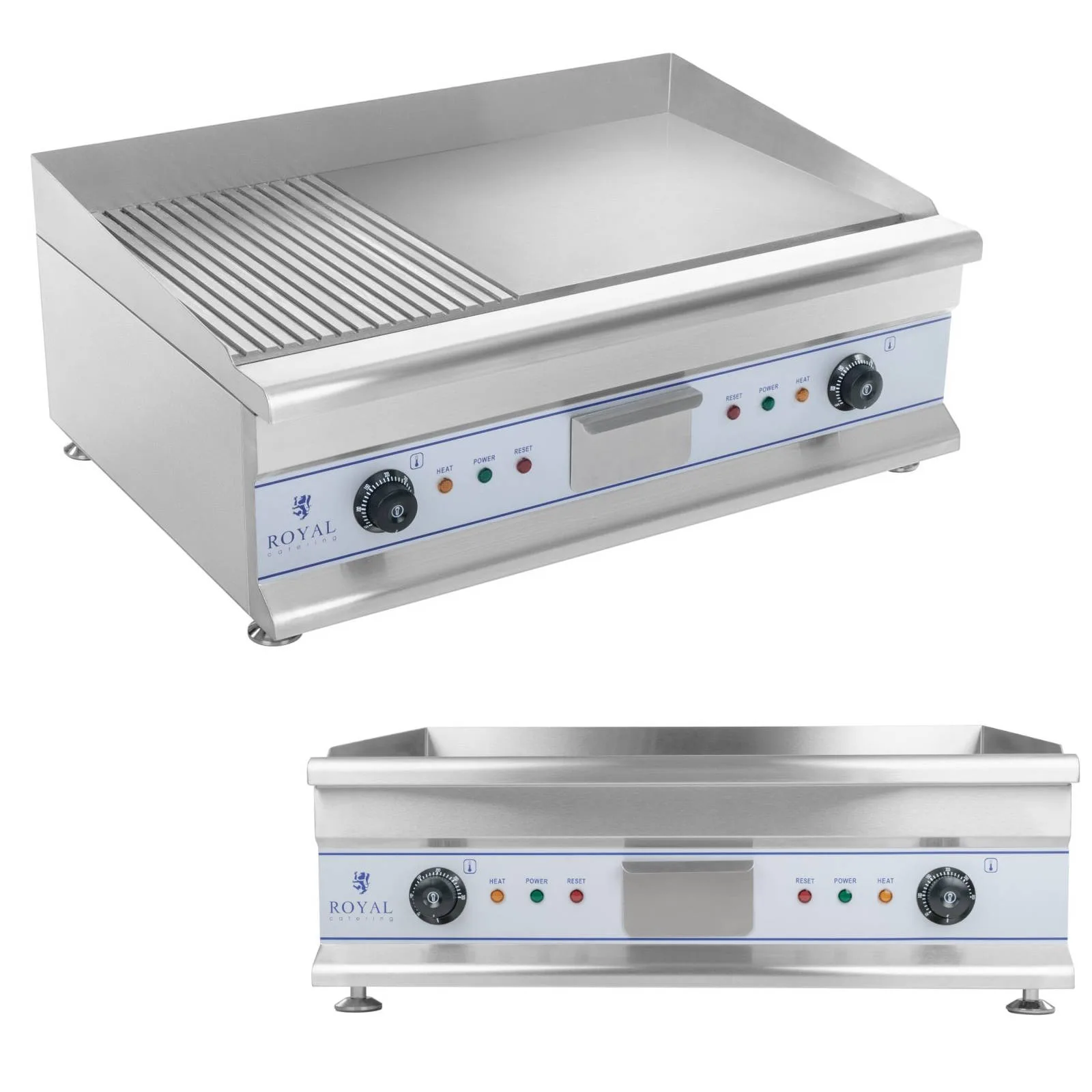 Nagy, kettős barázdás grill, 75 cm