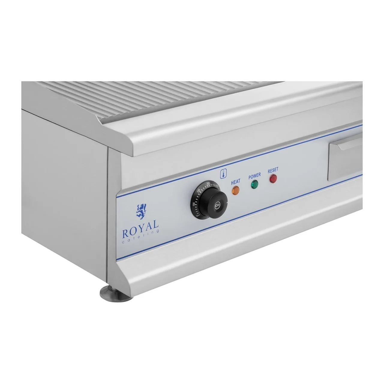 230 V-os, dupla, nagy, barázdált elektromos grill, 100 cm 3